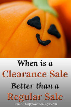 If you are like me, clearance sales after Halloween are when you indulge your sweet tooth while still staying thrifty.  Lots of opportunities will present themselves for a week or 10 days to pick up not only discounted candy but discounted seasonal decorations for next year. 